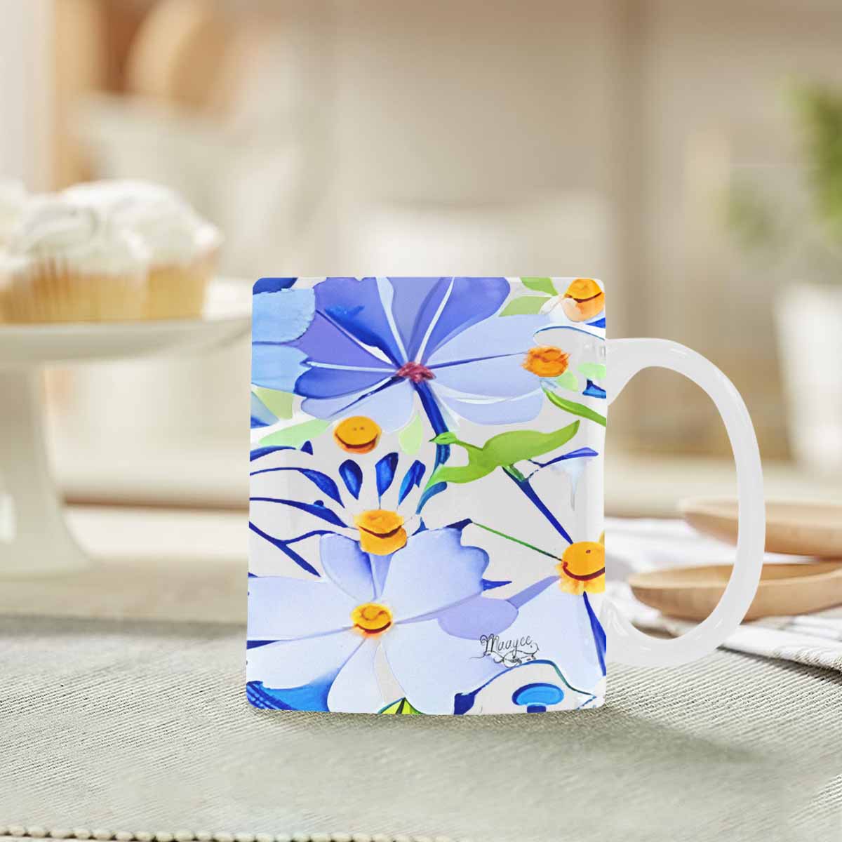 Quality Mug, coffee mug, tea cup, Bright florals, Set 1A, Design 39