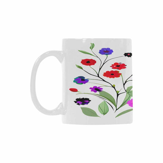 Quality Mug, coffee mug, tea cup, Bright florals, Set 2, design 76