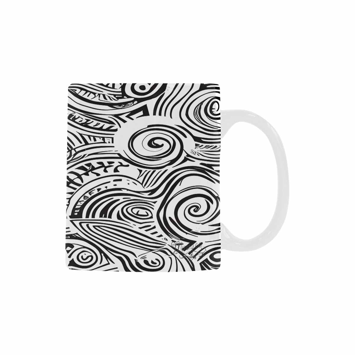 Quality Mug, coffee mug, tea cup, B & W Abstract, Set 1, design 32