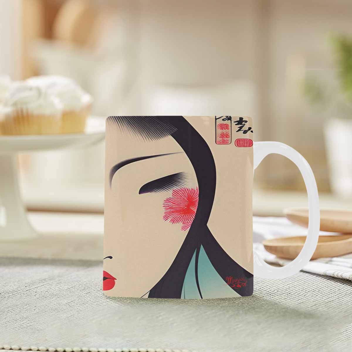 Quality Mug, coffee mug, tea cup, Asian Faces, Design 24