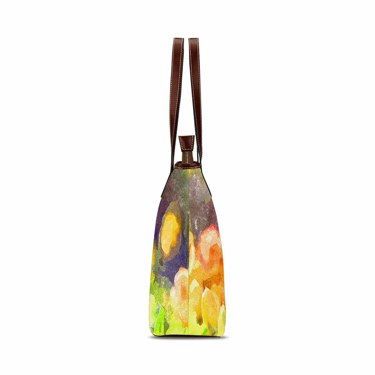 Classic Fabric handbag, watercolor floral, design 251