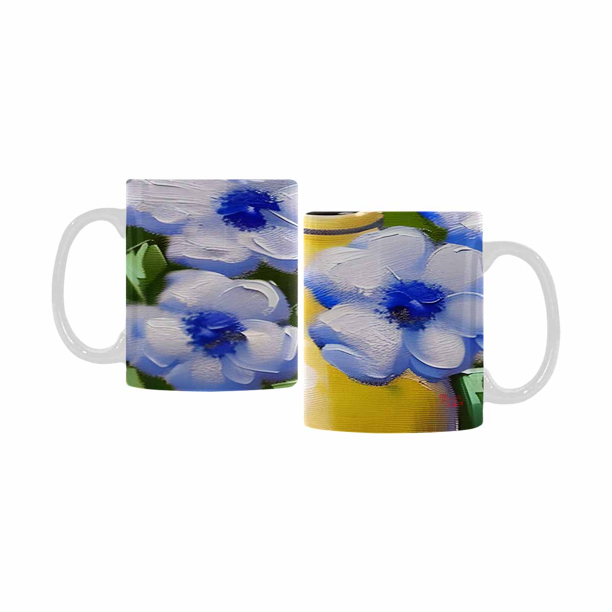 Quality Mug, coffee mug, tea cup, Bright florals, Set 1, Design 166