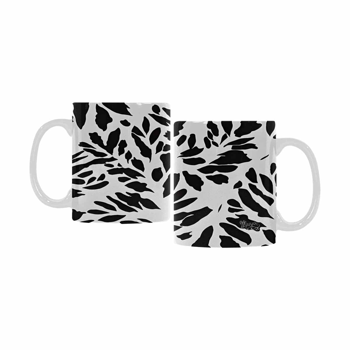 Quality Mug, coffee mug, tea cup, B & W Abstract, Set 1, design 18