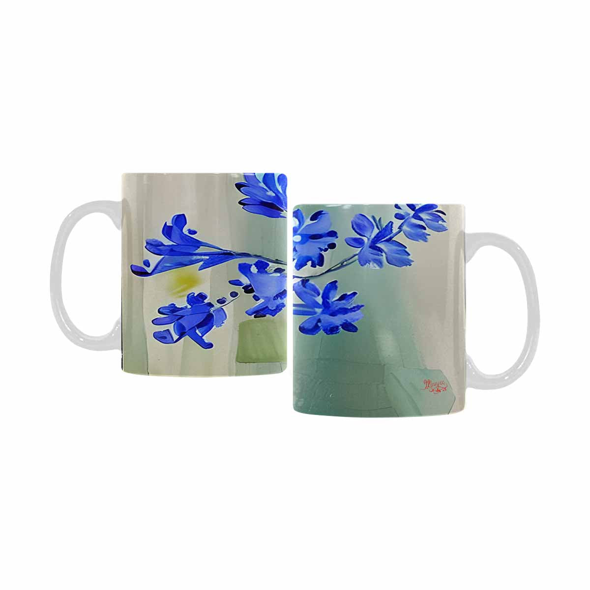 Quality Mug, coffee mug, tea cup, Bright florals, Set 1, Design 77
