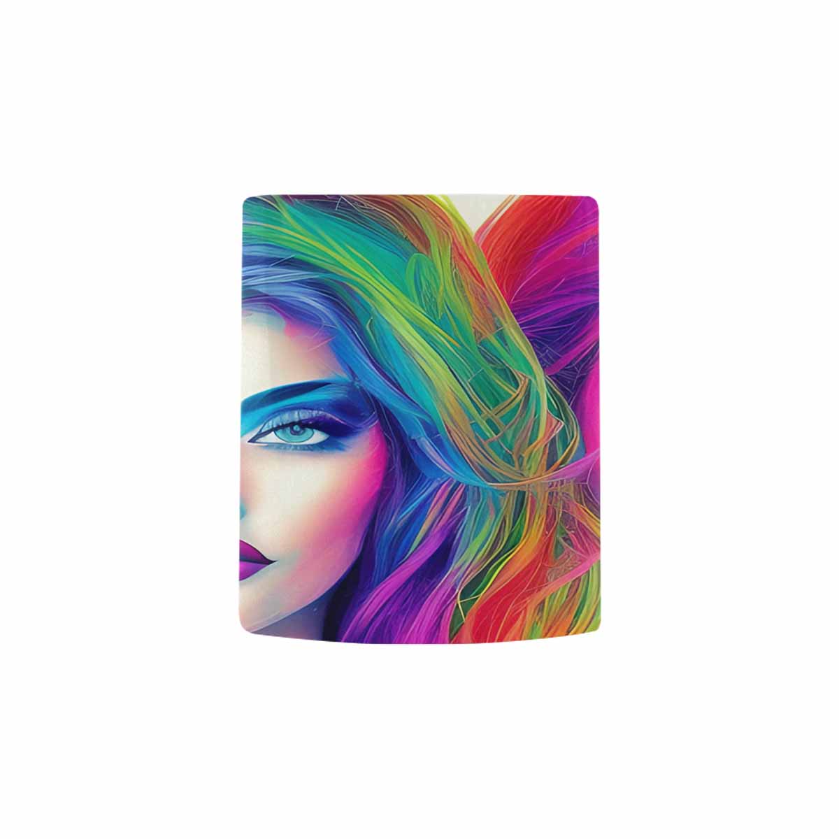 USA, Color Coffee Mug, tea cup, caucasian Face, design 35