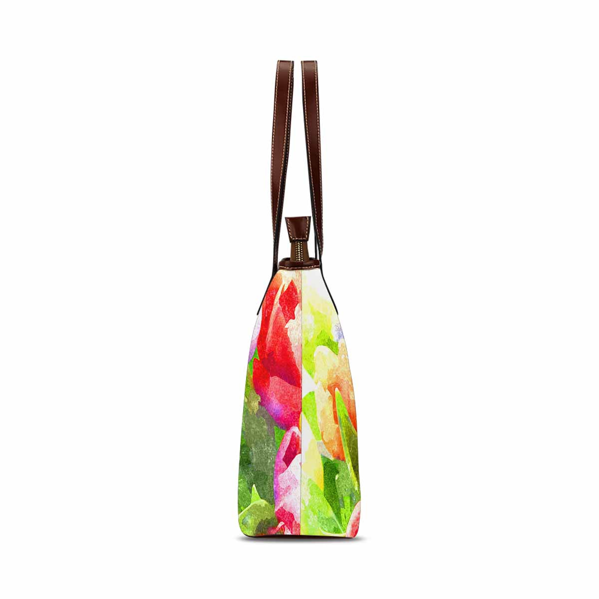Classic Fabric handbag, watercolor floral, design 265