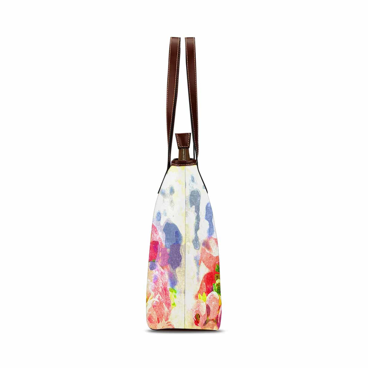 Classic Fabric handbag, watercolor floral, design 228