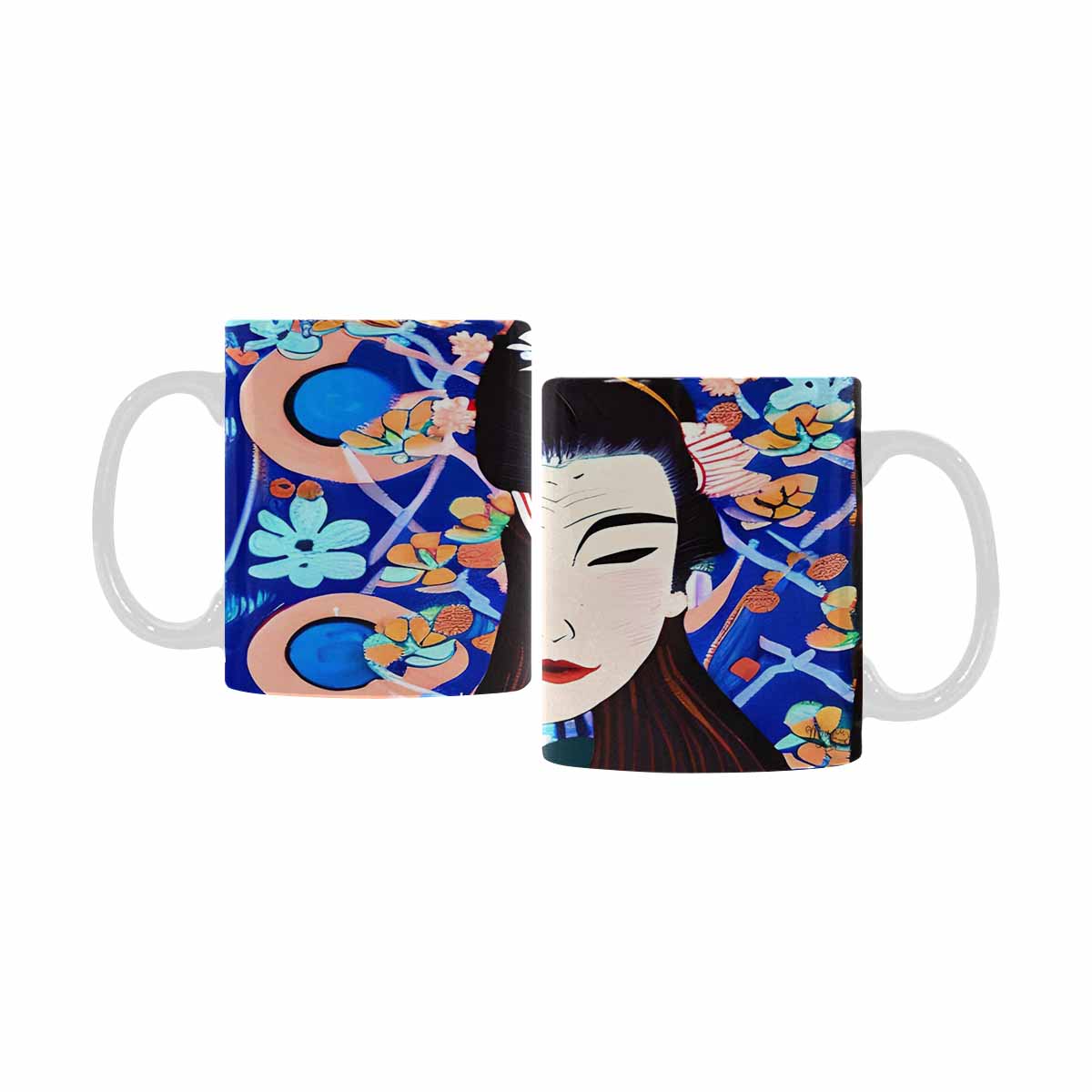 Quality Mug, coffee mug, tea cup, Asian Faces, Design 62