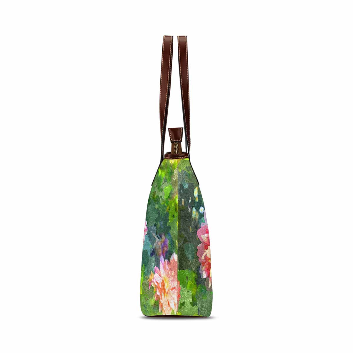 Classic Fabric handbag, watercolor floral, design 52