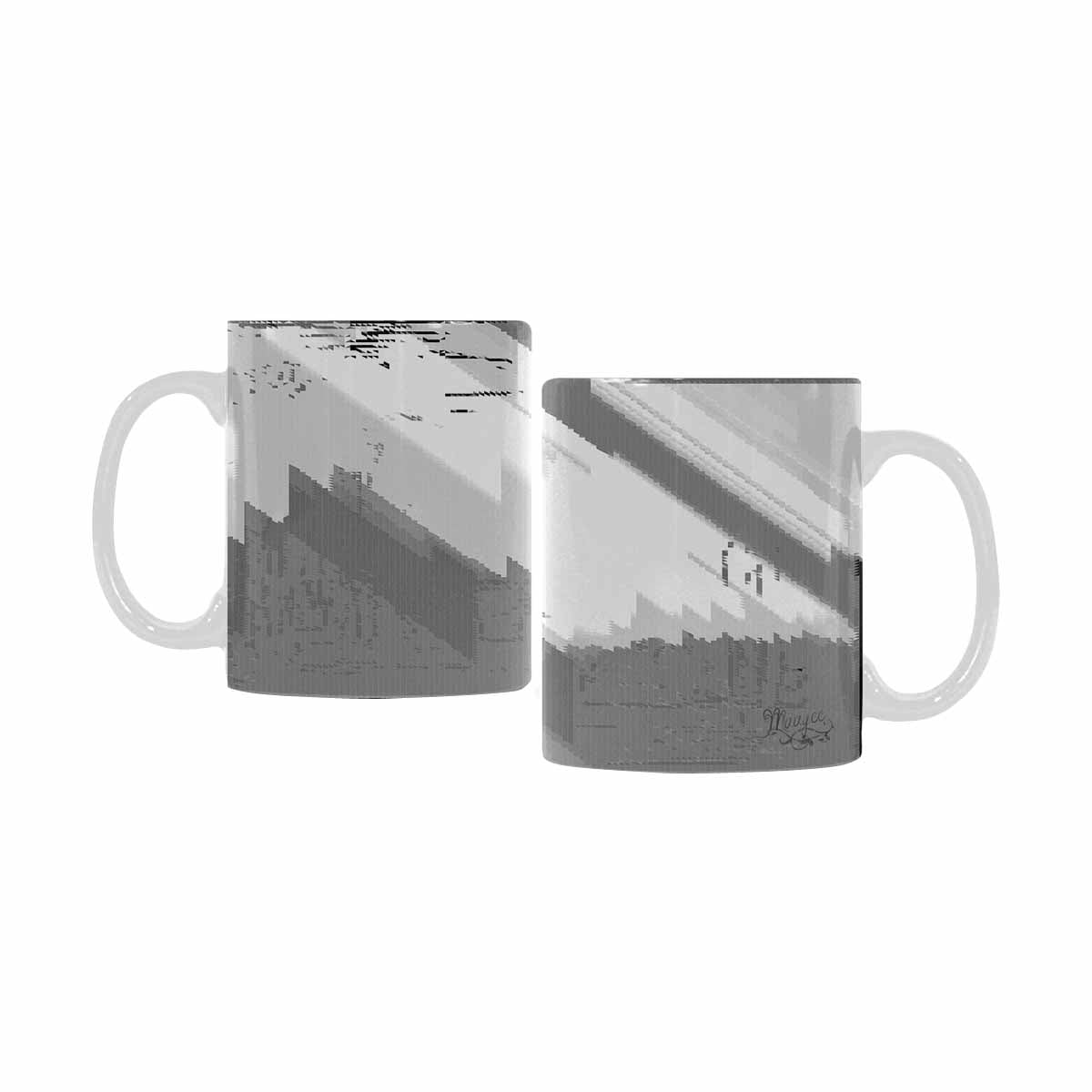 Quality Mug, coffee mug, tea cup, B & W Abstract, Set 1, design 112