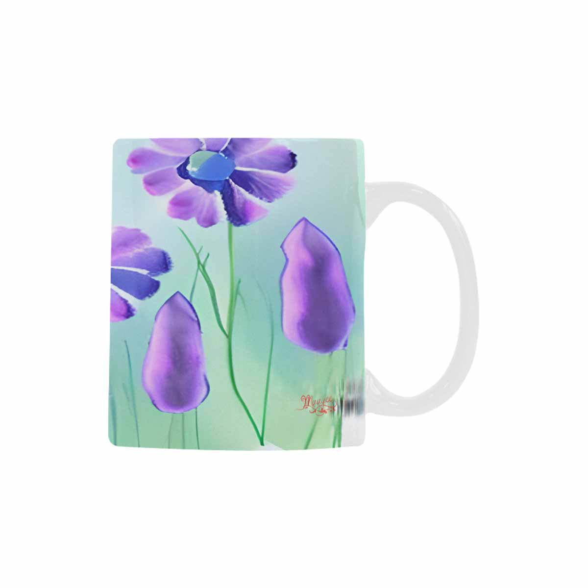 Quality Mug, coffee mug, tea cup, Bright florals, Set 1, Design 59