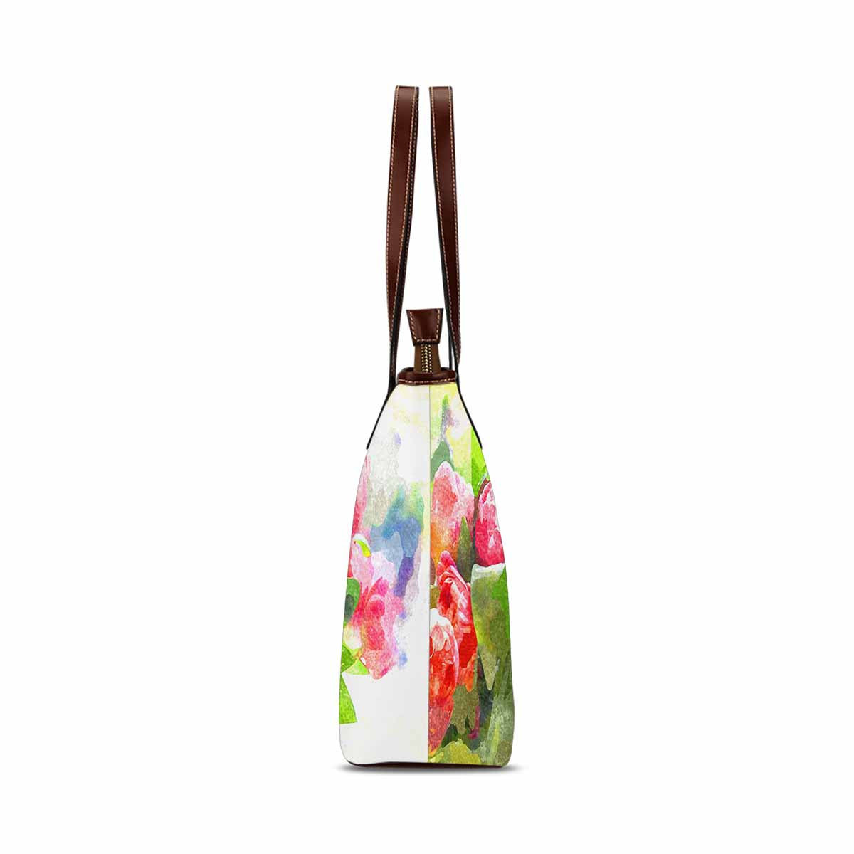 Classic Fabric handbag, watercolor floral, design 264