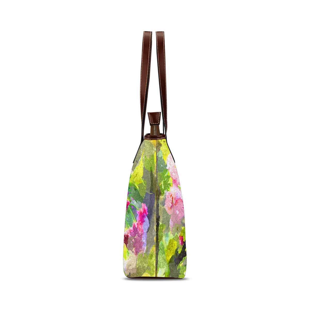 Classic Fabric handbag, watercolor floral, design 74