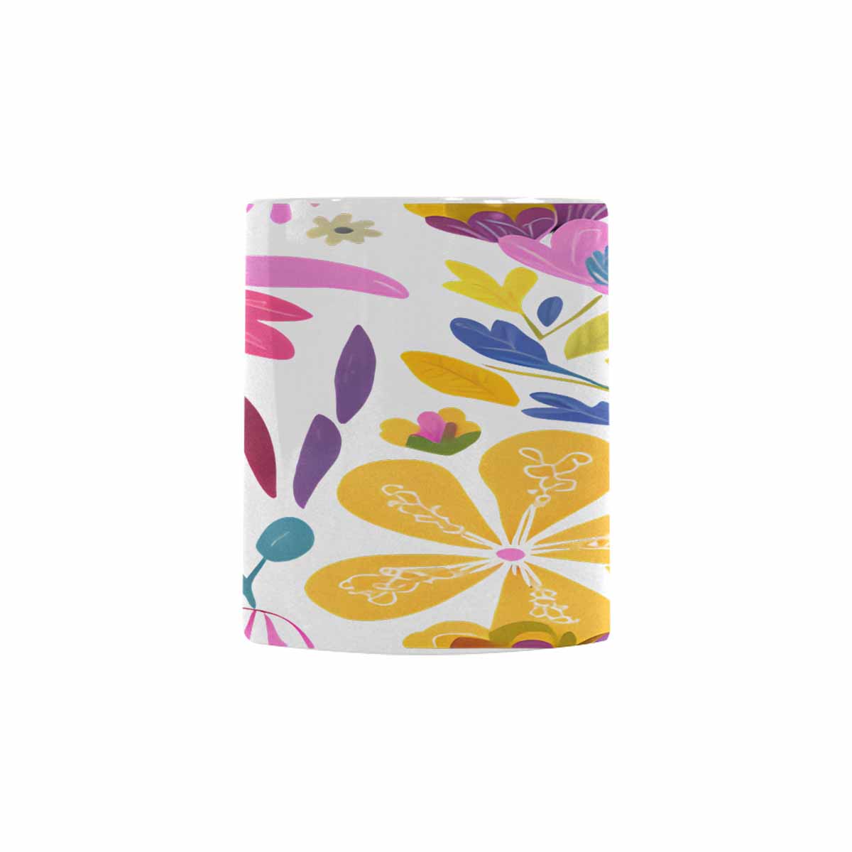 Quality Mug, coffee mug, tea cup, Bright florals, Set 2, design 56