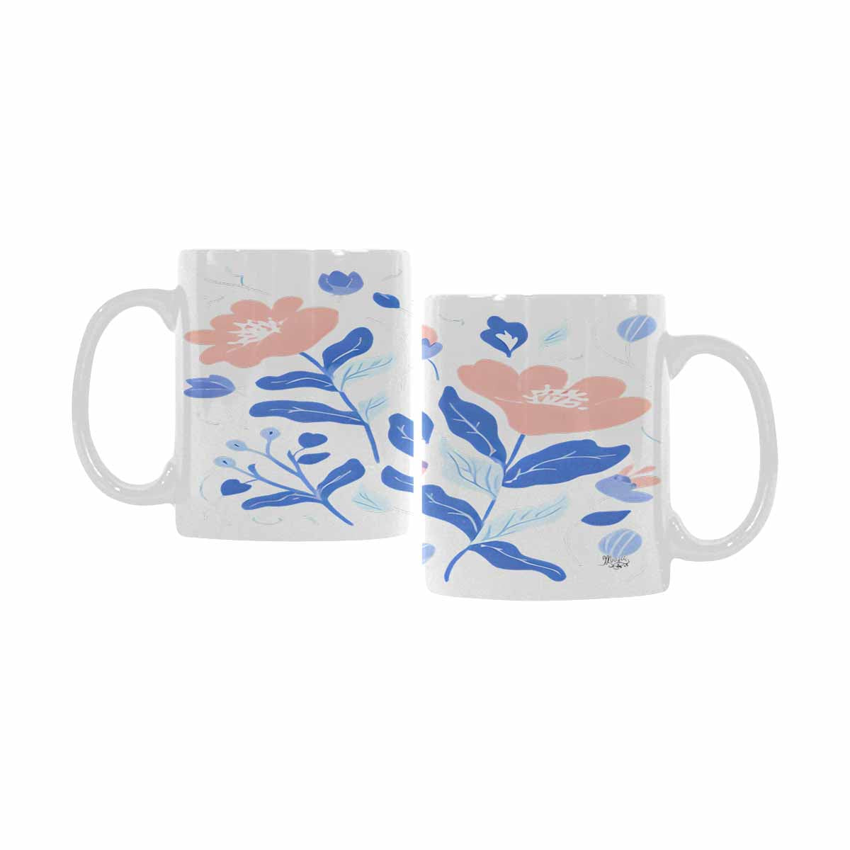 Quality Mug, coffee mug, tea cup, Bright florals, Set 2, design 7