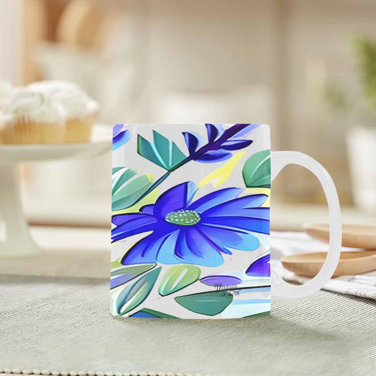 Quality Mug, coffee mug, tea cup, Bright florals, Set 1A, Design 58