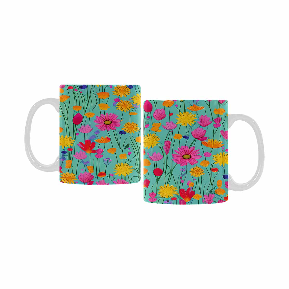 Quality Mug, coffee mug, tea cup, Set 1, Mixed Floral design 27