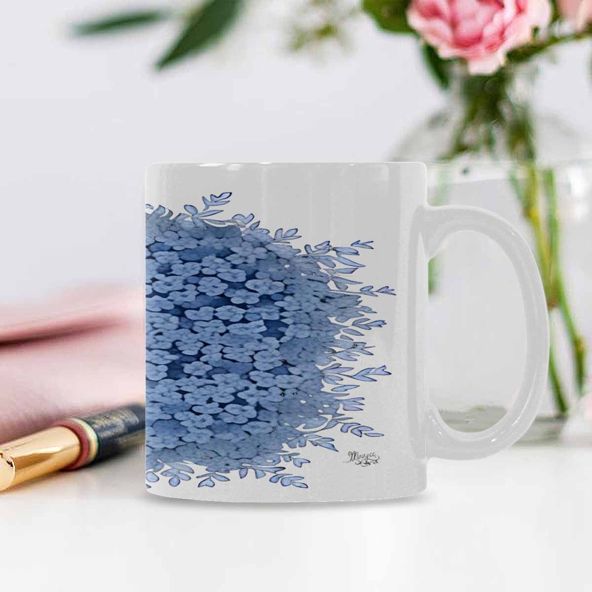 Quality Mug, coffee mug, tea cup, Bright florals, Set 2, design 14