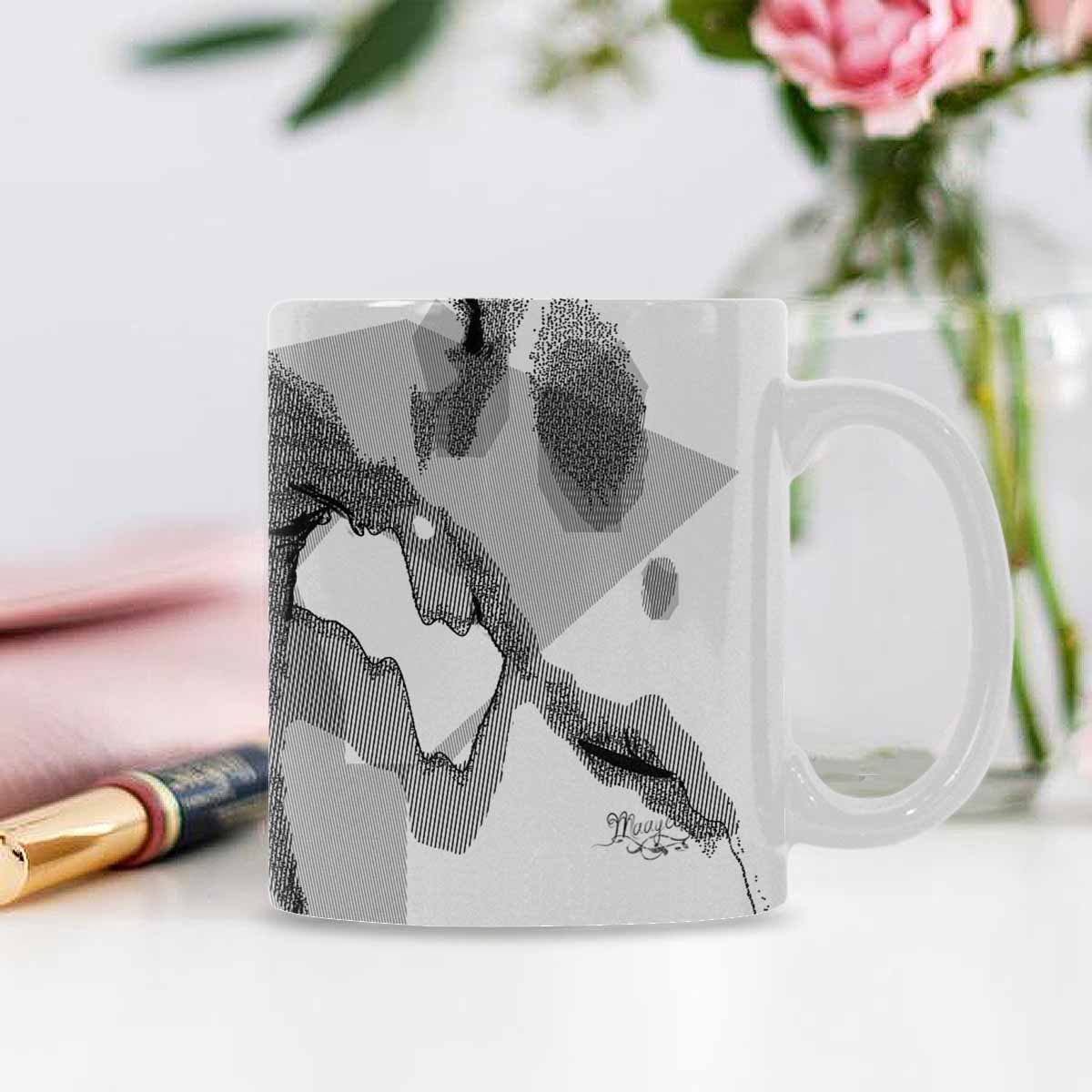 Quality Mug, coffee mug, tea cup, B & W Abstract, Set 1, design 138