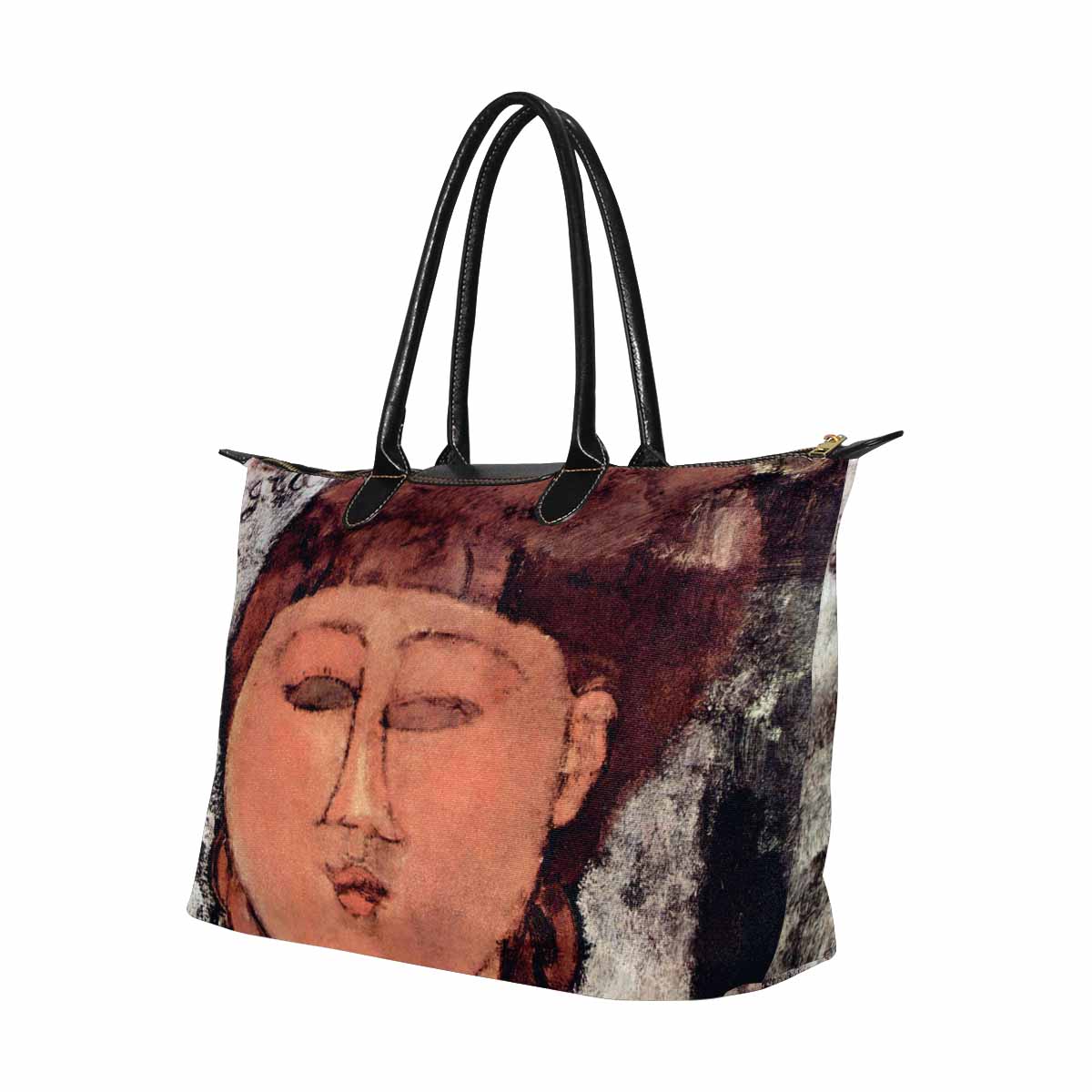 Classic handbag, Modigliani design, choice of 2 colors, Enfant Gras