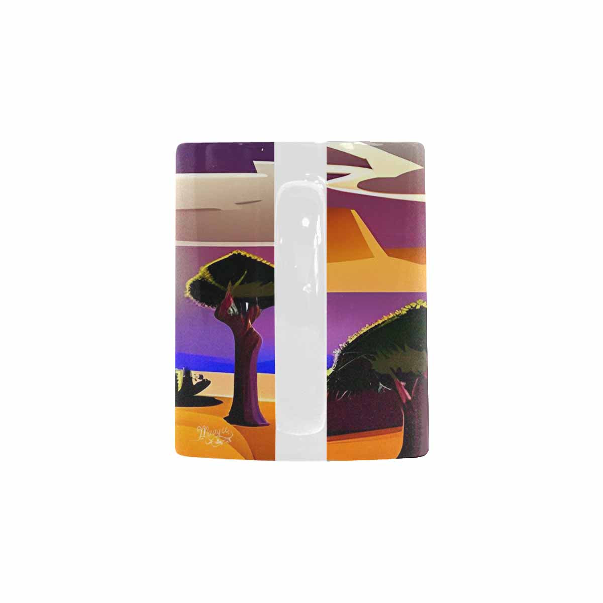 Coffee Mug, tea cup, desert scene, design 52