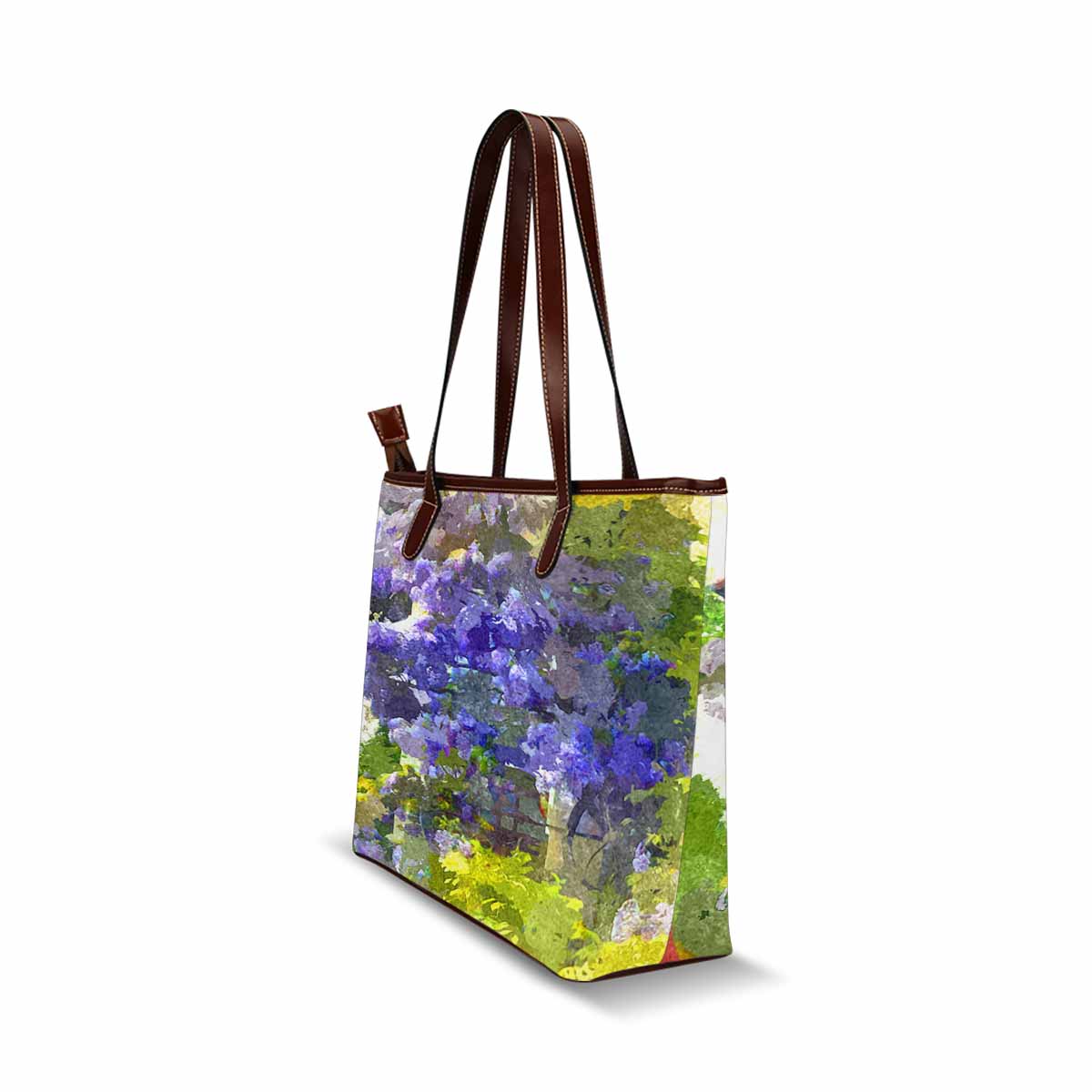 Classic Fabric handbag, watercolor floral, design 187