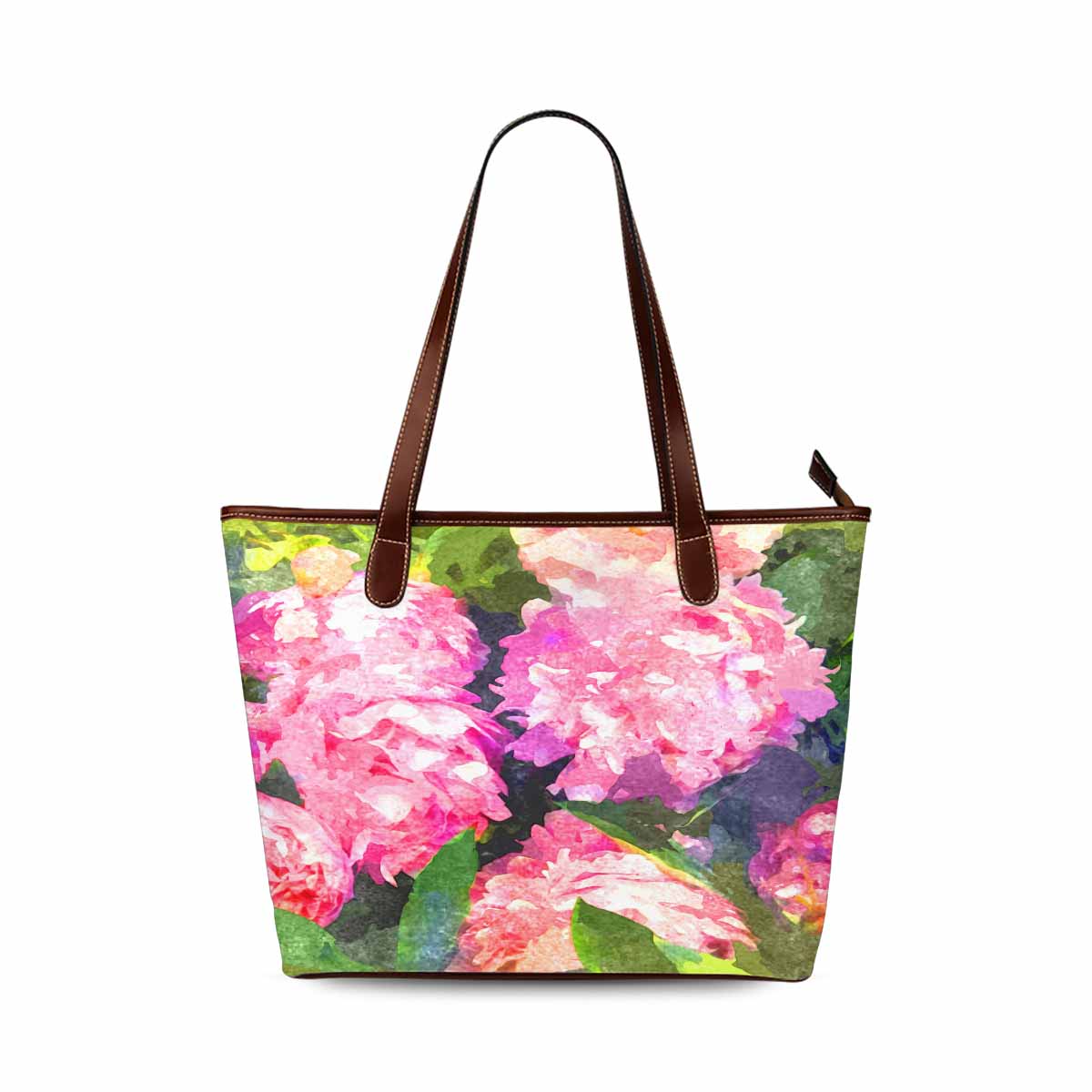 Classic Fabric handbag, watercolor floral, design 84