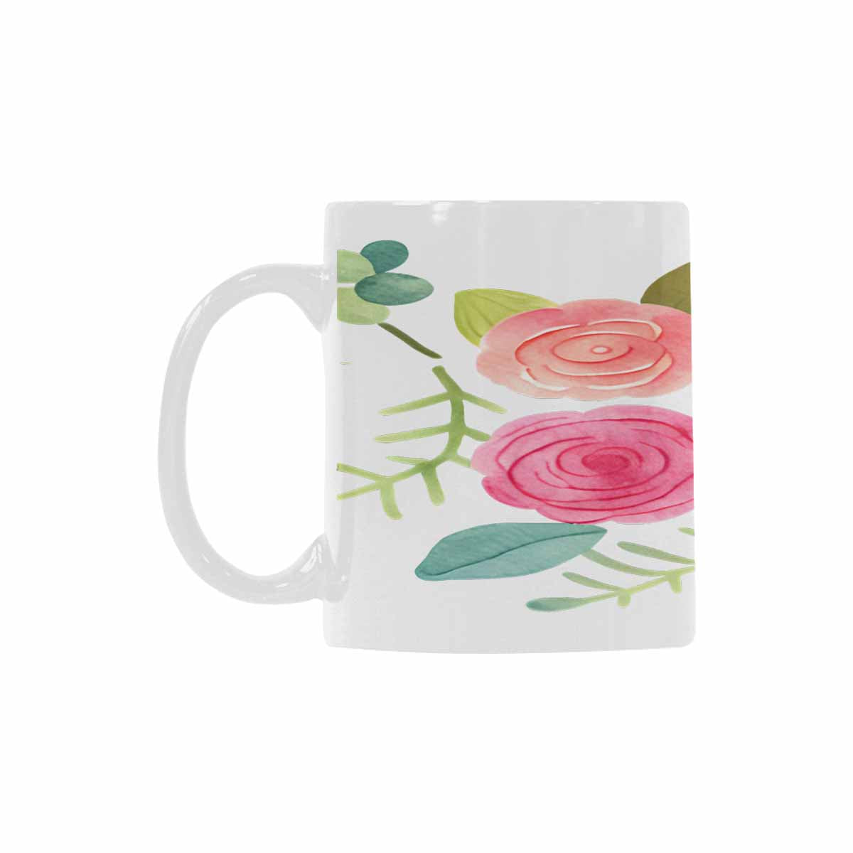 Quality Mug, coffee mug, tea cup, Bright florals, Set 2, design 40