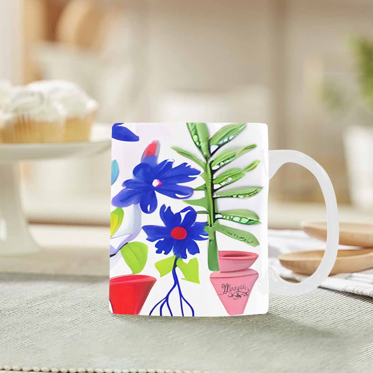 Quality Mug, coffee mug, tea cup, Bright florals, Set 1, Design 113