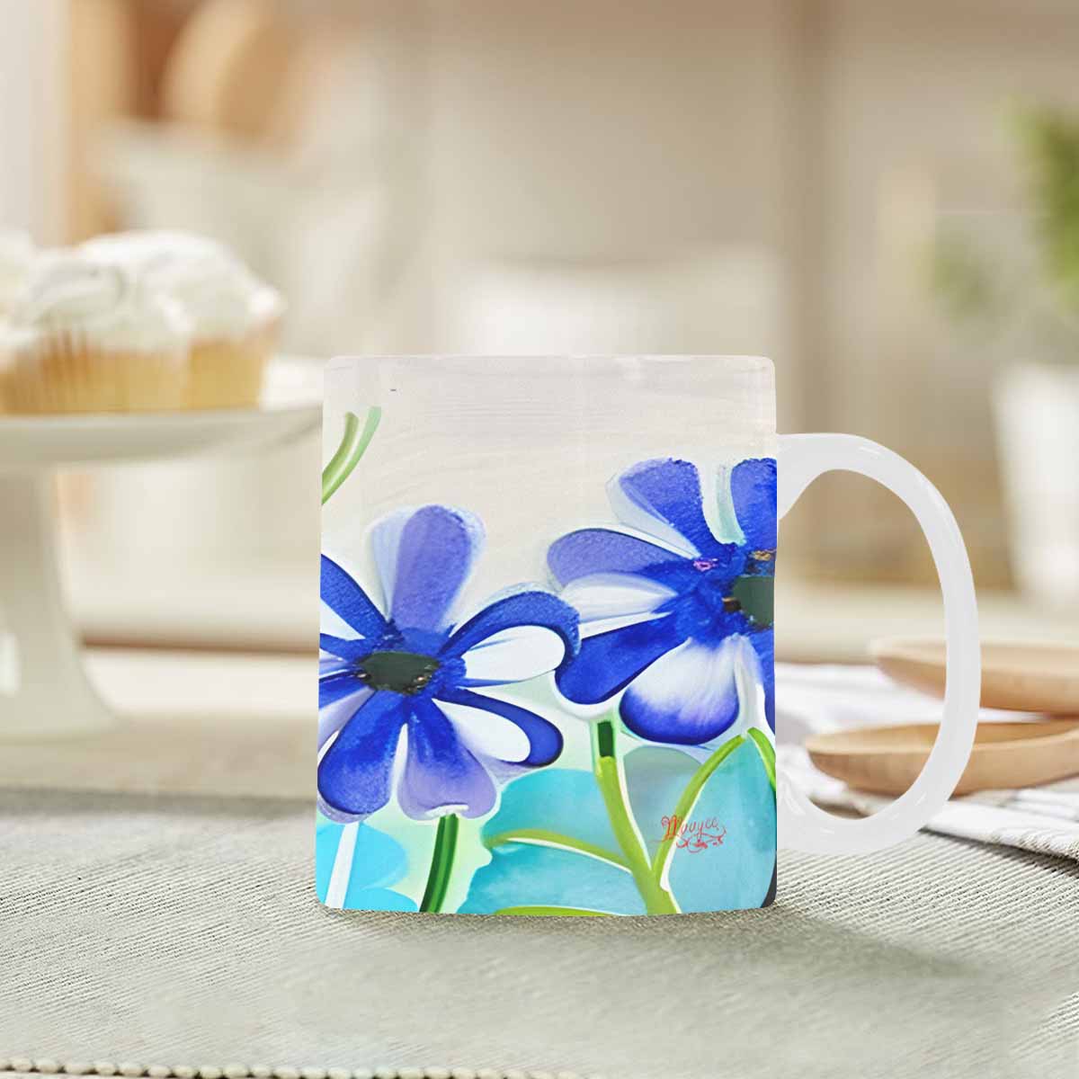 Quality Mug, coffee mug, tea cup, Bright florals, Set 1, Design 60