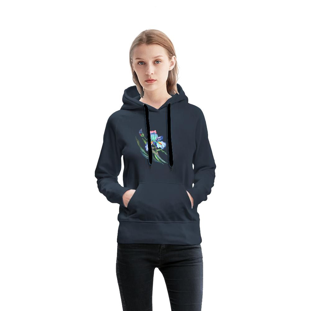 Women's Hoodie iris floral print