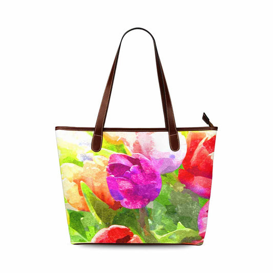 Classic Fabric handbag, watercolor floral, design 265