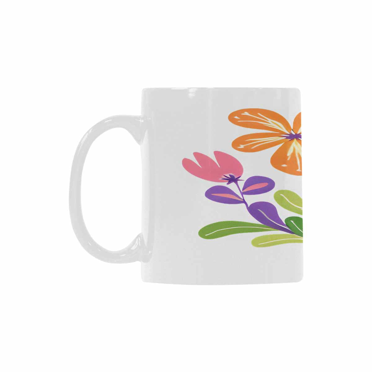 Quality Mug, coffee mug, tea cup, Bright florals, Set 2, design 58