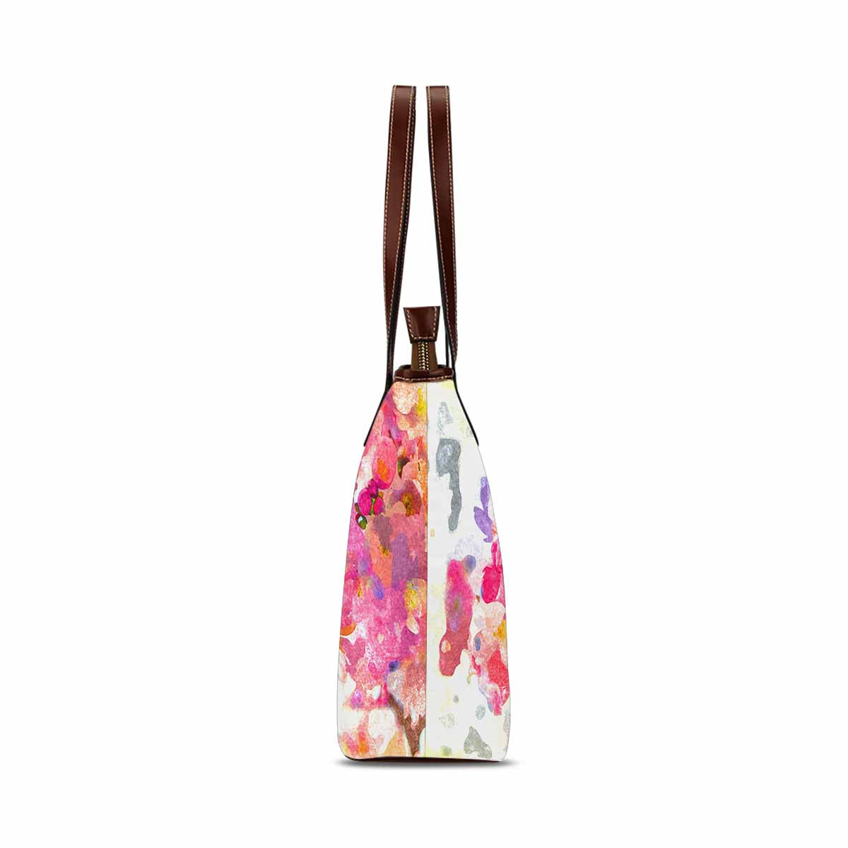 Classic Fabric handbag, watercolor floral, design 141