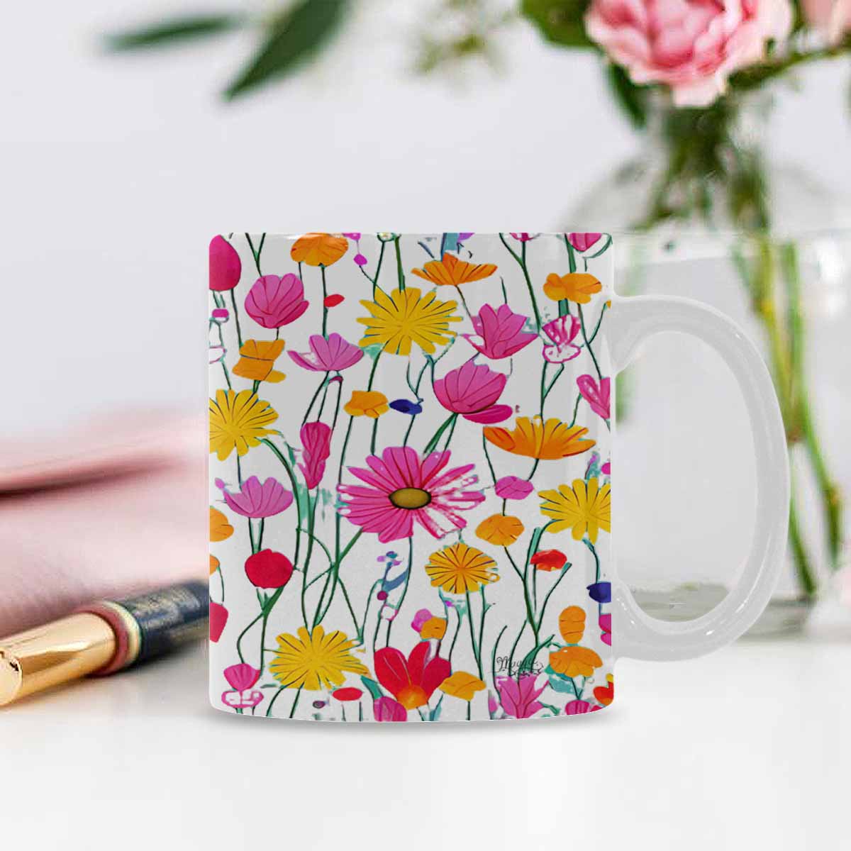 Quality Mug, coffee mug, tea cup, Set 1A, Mixed Floral design 27