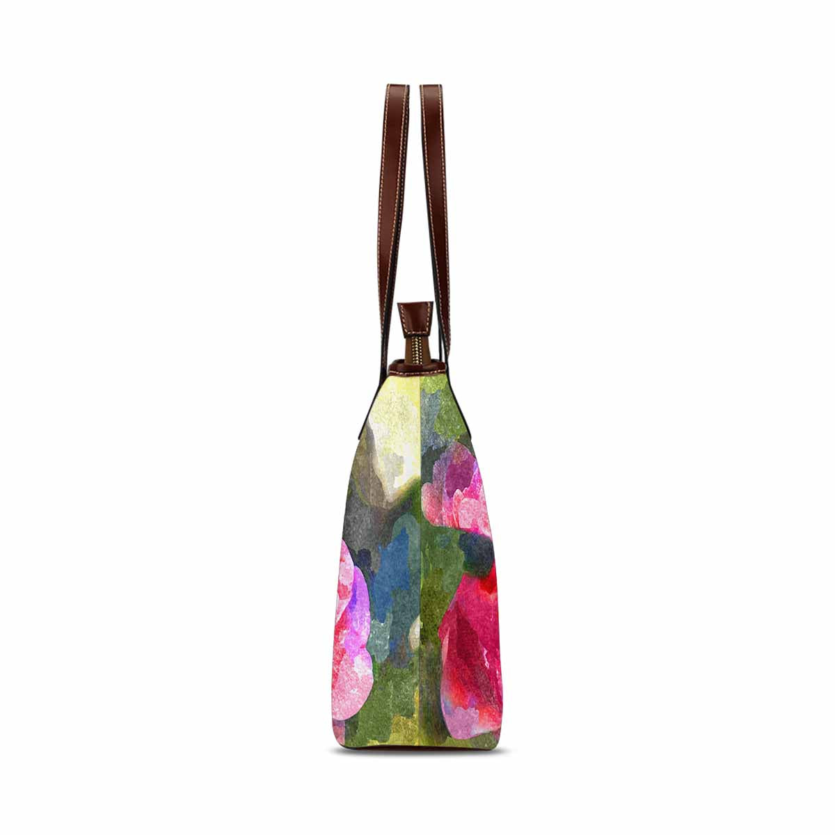 Classic Fabric handbag, watercolor floral, design 20