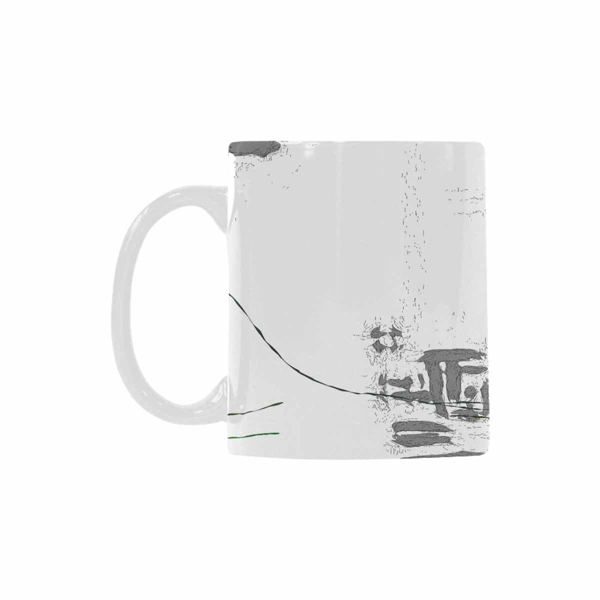 Quality Mug, coffee mug, tea cup, B & W Abstract, Set 1, design 111