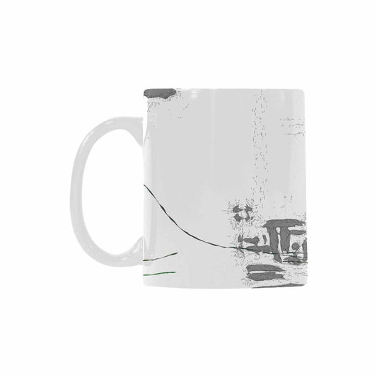 Quality Mug, coffee mug, tea cup, B & W Abstract, Set 1, design 111