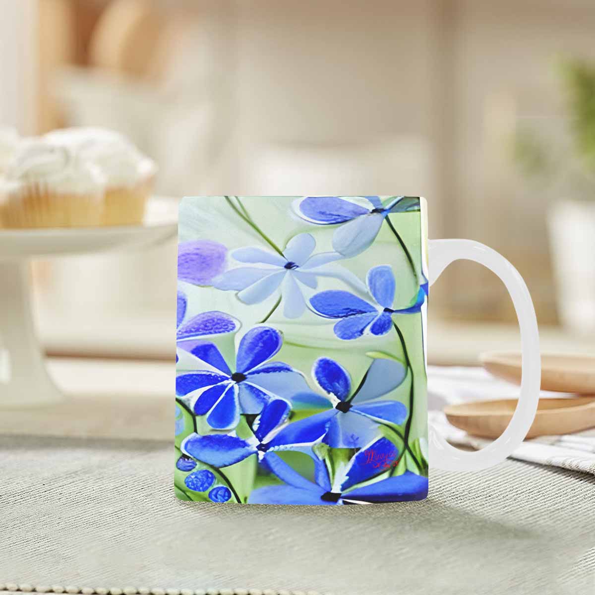 Quality Mug, coffee mug, tea cup, Bright florals, Set 1, Design 76
