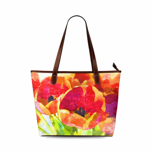 Classic Fabric handbag, watercolor floral, design 240