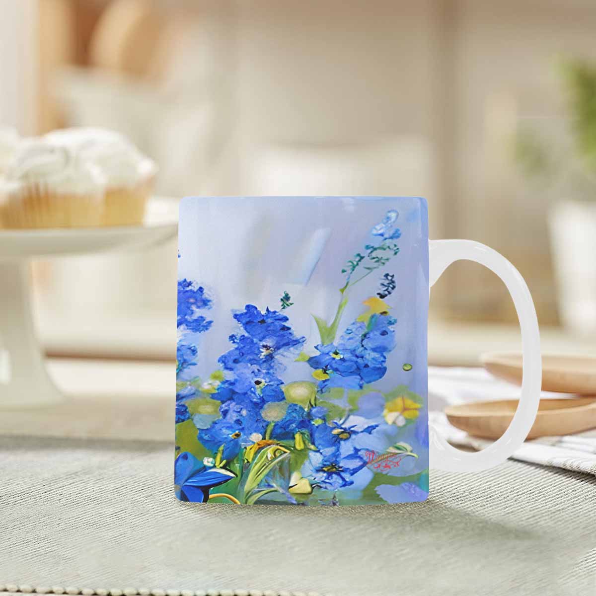 Quality Mug, coffee mug, tea cup, Bright florals, Set 1, Design 93