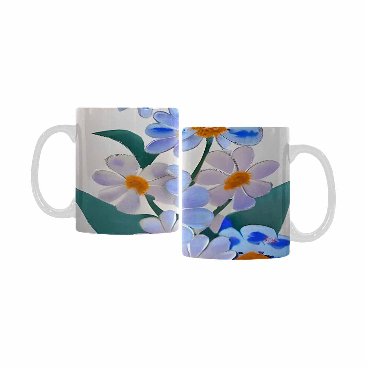 Quality Mug, coffee mug, tea cup, Bright florals, Set 1, Design 47