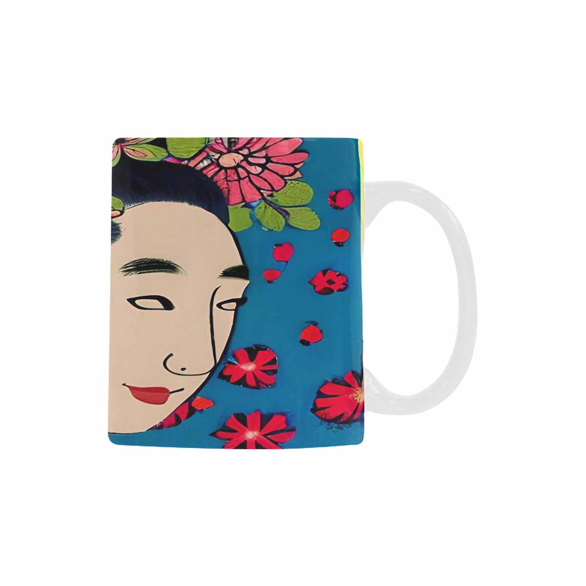 Quality Mug, coffee mug, tea cup, Asian Faces, Design 40