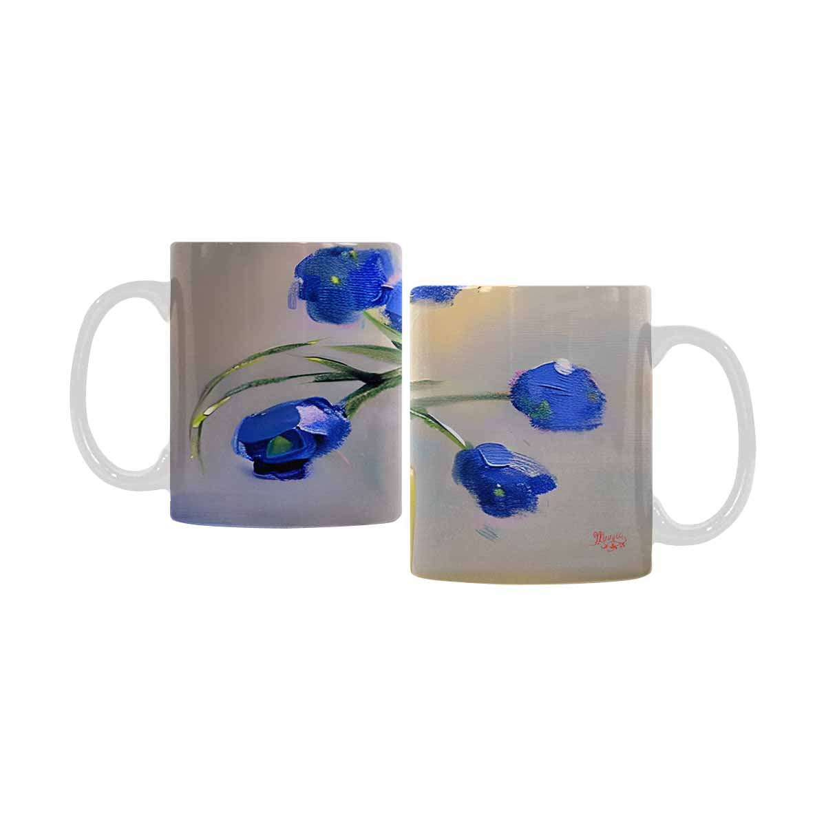 Quality Mug, coffee mug, tea cup, Bright florals, Set 1, Design 170