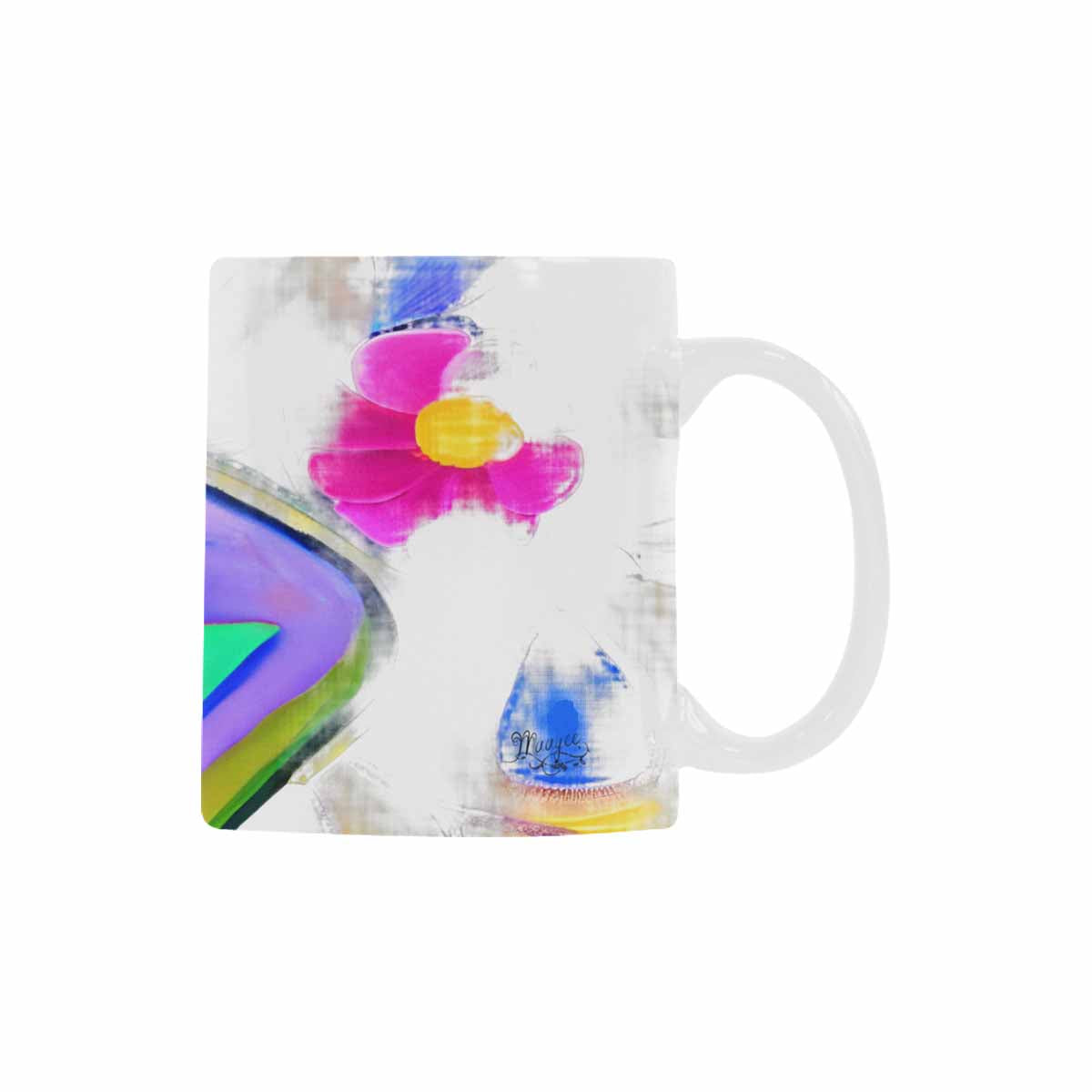 Quality Mug, coffee mug, tea cup, Bright florals, Set 1A, Design 72