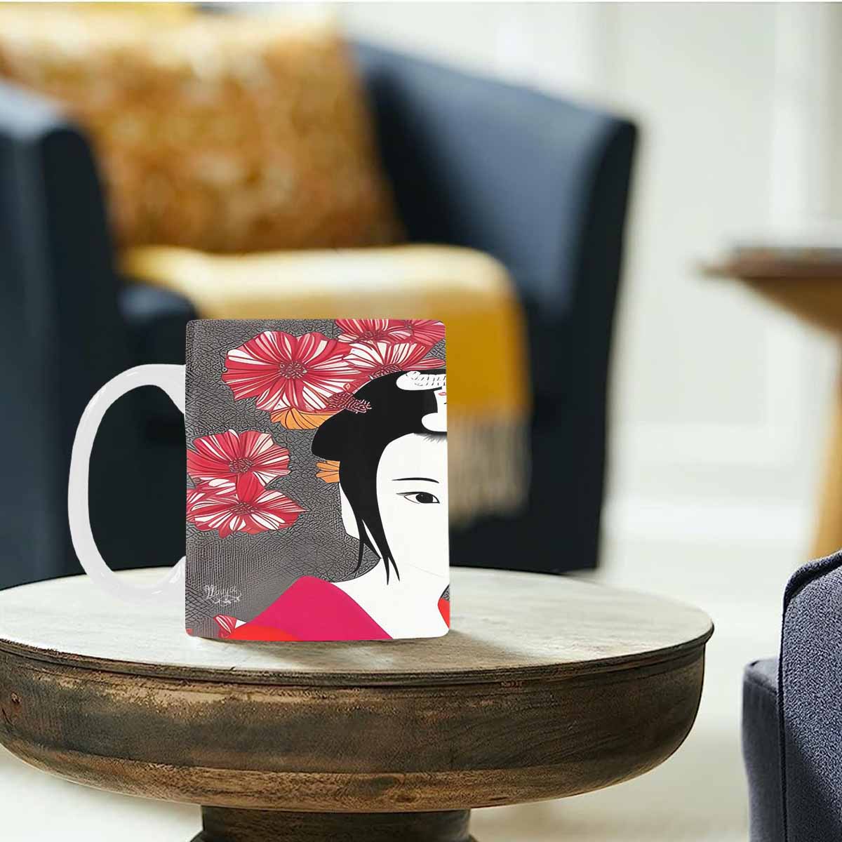 Quality Mug, coffee mug, tea cup, Asian Faces, Design 29