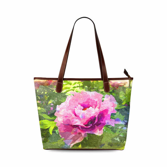 Classic Fabric handbag, watercolor floral, design 158